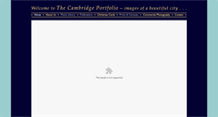 Desktop Screenshot of cambridge-portfolio.co.uk