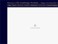 Tablet Screenshot of cambridge-portfolio.co.uk